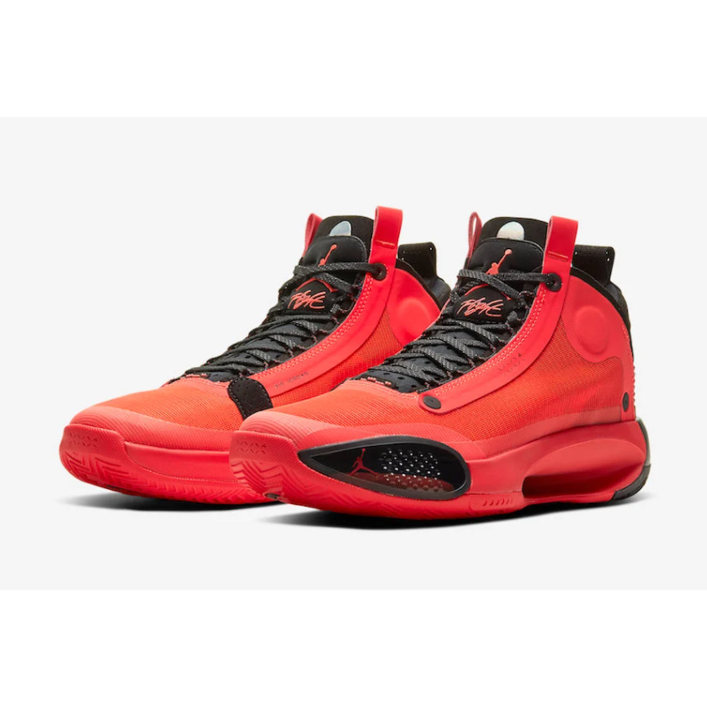 Nike Air Jordan 34 Infrared Men's Sneakers Shoes Orangey Red/Black